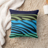 アニマルプリントスキンゼブラレトロパターン5 クッション (ブランケット)