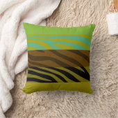 アニマルプリントスキンゼブラレトロパターン8 クッション (ブランケット)