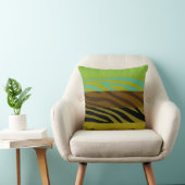 アニマルプリントスキンゼブラレトロパターン8 クッション (椅子)