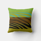 アニマルプリントスキンゼブラレトロパターン8 クッション (裏面)