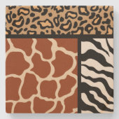 アニマルプリントストーンコースター ストーンコースター (正面)