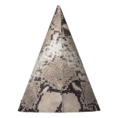 アニマルプリントスネークトープ誕生日 パーティーハット (裏面)