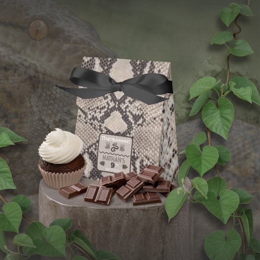 アニマルプリントスネークトープ誕生日 フェイバーボックス