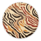 アニマルプリントセラミックキャビネットつまみ セラミックノブ (正面)