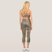 アニマルプリントセージと金ゴールドファンタジーペイズリー カプリレギンス (裏面)