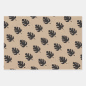 アニマルプリントゼブララッピング紙フラットシート3 ラッピングペーパーシート (正面2)