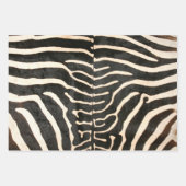 アニマルプリントゼブララッピング紙フラットシート3 ラッピングペーパーシート (正面)