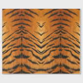 アニマルプリントタイガーラッピング紙 ラッピングペーパー (フラット)