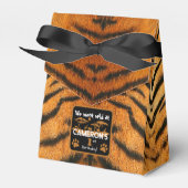 アニマルプリントタイガー誕生日お願いボックス フェイバーボックス (正面サイド)