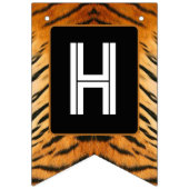 アニマルプリントタイガー誕生日バンティンバナー バンティングフラッグ (第2の旗)