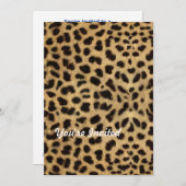 アニマルプリントチータ 招待状 (正面/裏面)