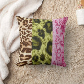 アニマルプリントトリオ装飾用クッション クッション (ブランケット)
