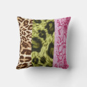 アニマルプリントトリオ装飾用クッション クッション (裏面)