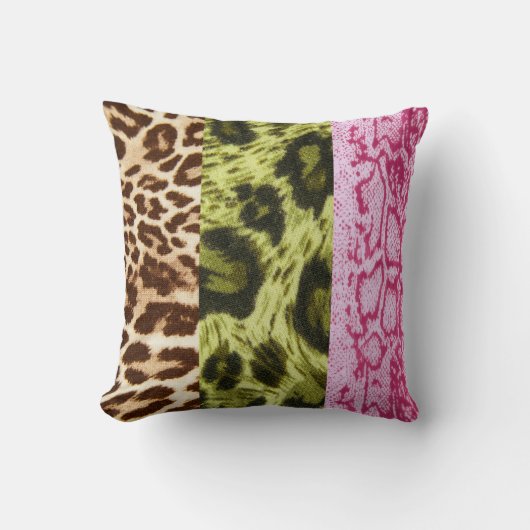 アニマルプリントトリオ装飾用クッション クッション (正面)