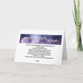 アニマルプリントハッピーバースデーカード（カスタマイズ可能） カード (裏面)