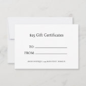 アニマルプリントハートギフト券招待状 招待状 (裏面)