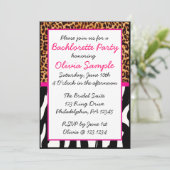 アニマルプリントバクロレット招待状 招待状 (スタンド正面)