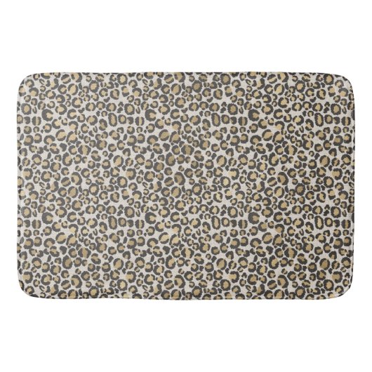 アニマルプリントバスヒョウのスポットニュートラル バスマット (正面)
