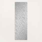 アニマルプリントパーソナライズされたシルバーグリッターグラム ヨガマット (裏面)