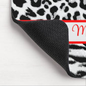 アニマルプリントパーソナライズされたマウスパッド マウスパッド (コーナー)