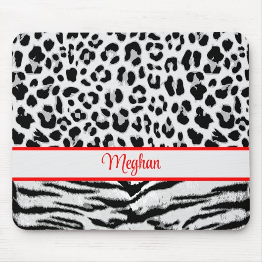 アニマルプリントパーソナライズされたマウスパッド マウスパッド (正面)