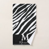 アニマルプリントパーソナライズされた バスタオルセット (ハンドタオル)