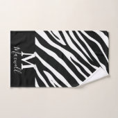 アニマルプリントパーソナライズされた バスタオルセット (ハンドタオル)