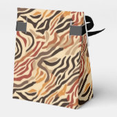 アニマルプリントパーティーの好意ボックス フェイバーボックス (裏面サイド)