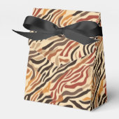 アニマルプリントパーティーの好意ボックス フェイバーボックス (正面サイド)