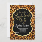 アニマルプリントヒョウバチェロレッテ 招待状 (正面)
