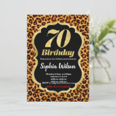 アニマルプリントヒョウ招待 招待状 (スタンド正面)