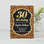 アニマルプリントヒョウ招待 招待状 (スタンド正面)