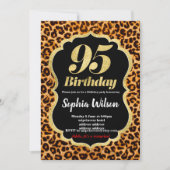 アニマルプリントヒョウ招待 招待状 (正面)