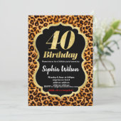 アニマルプリントヒョウ招待 招待状 (スタンド正面)