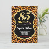 アニマルプリントヒョウ招待 招待状 (スタンド正面)