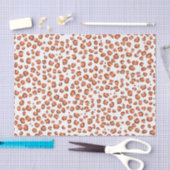 アニマルプリントヒョウ柄レッドギフト 薄葉紙 (クラフト)