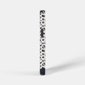 アニマルプリントピンク名前をカスタムする iPhoneケース (右側面)