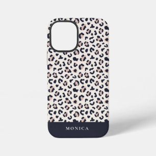 アニマルプリントピンク名前をカスタムする iPhone 12 MINIケース