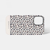 アニマルプリントピンク・モノグラム iPhoneケース (裏面横)