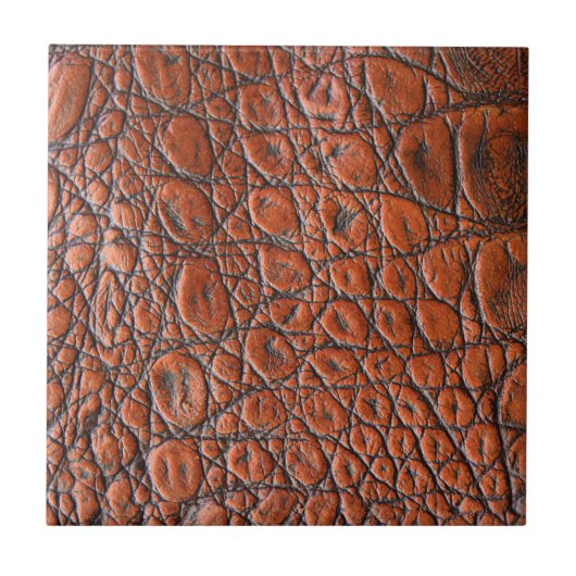 アニマルプリントフェイクアリゲータ タイル (正面)