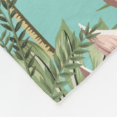 アニマルプリントフランスのトイル フリースブランケット (角)