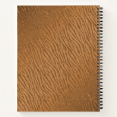 アニマルプリントブラウングリッターグラム ノートブック (裏面)