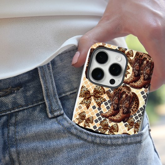 アニマルプリントブーツと弓,チーターiphoneケース Case-Mate iPhoneケース