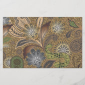 アニマルプリントペイズリーパターン 便箋 (正面)