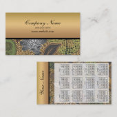 アニマルプリントペイズリーパターン 名刺 (正面/裏面)