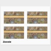 アニマルプリントペイズリーパターン 長方形シール (シート)