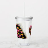 アニマルプリントホイフェイクルピモノグラムのンク名Acry アクリルタンブラー (正面)