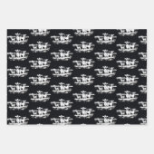 アニマルプリントホーリーカウラッピング紙フラットシート3 ラッピングペーパーシート (正面2)