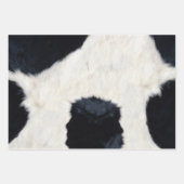 アニマルプリントホーリーカウラッピング紙フラットシート3 ラッピングペーパーシート (正面)