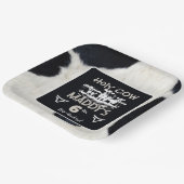 アニマルプリントホーリーカウー誕生日紙プレート ペーパープレート (傾斜あり)